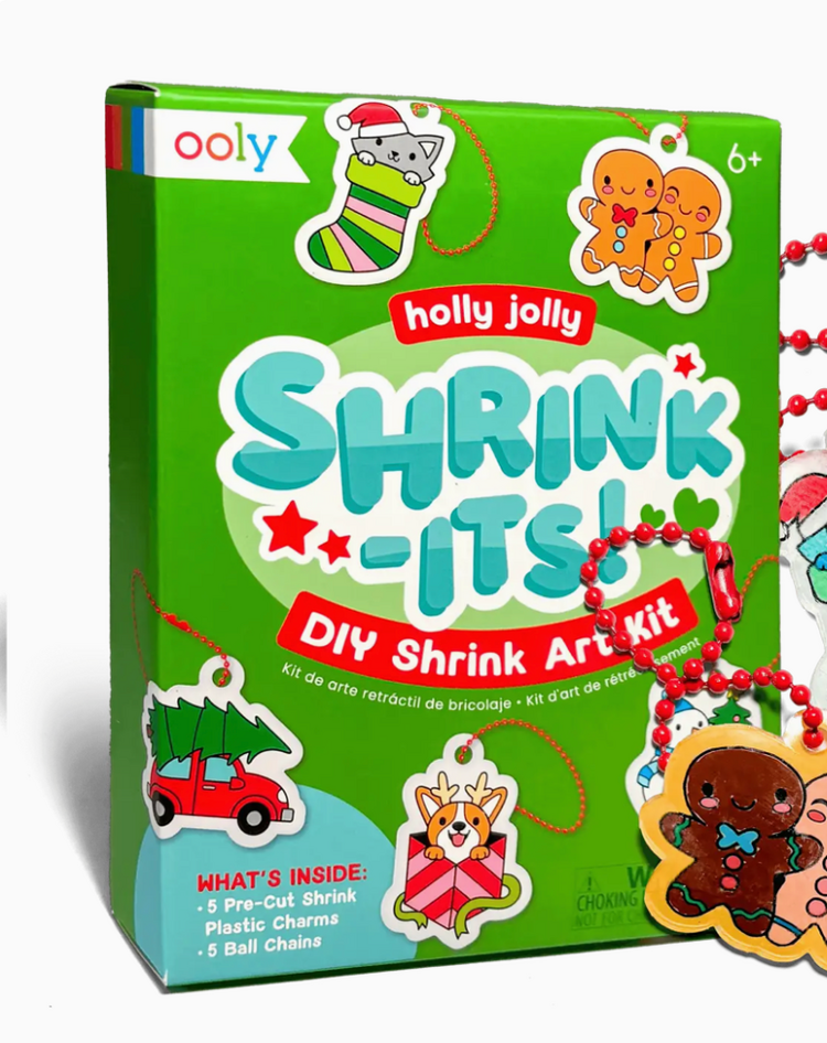 OOLY Holly Jolly Mini DIY Shrink Art Kit