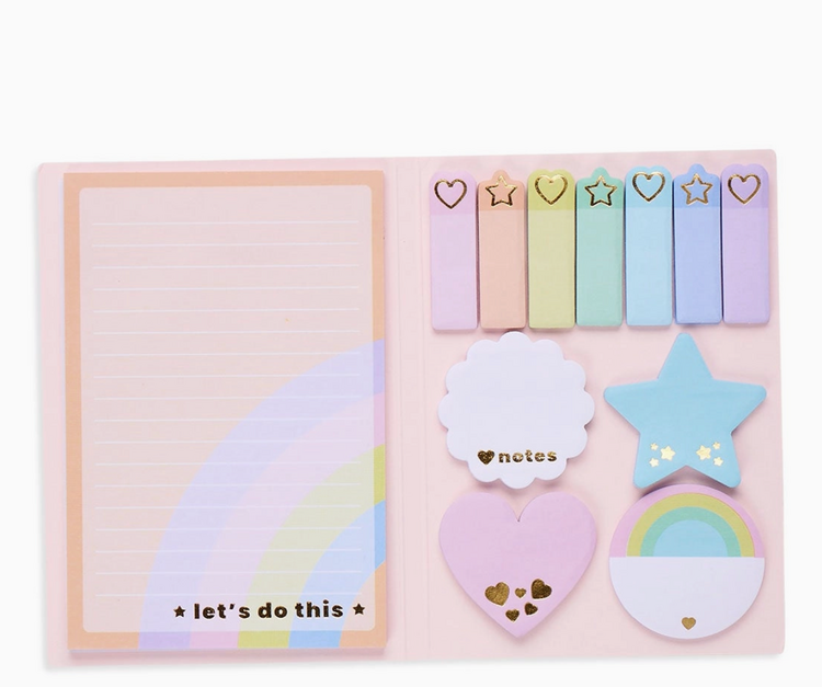 OOLY Pastel Rainbow Sticky Tab Note Set