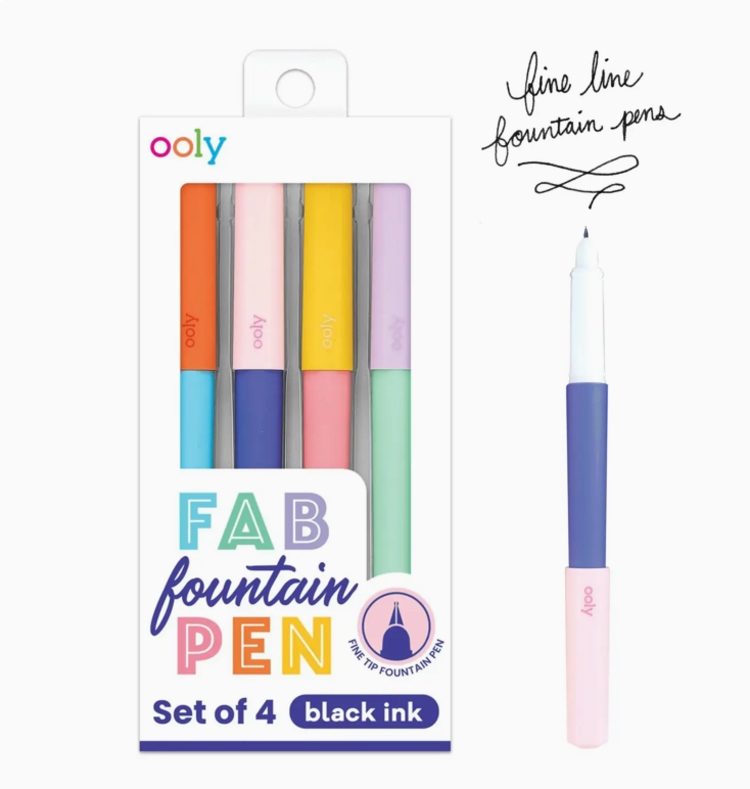 OOLY Fab Fountain Pens - Black Ink