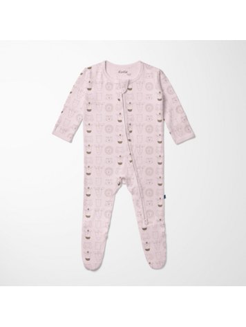 KICKEE PANTS Animals Footie With 2 Way Zipper