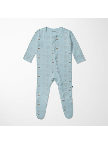 KICKEE PANTS Animals Footie With 2 Way Zipper