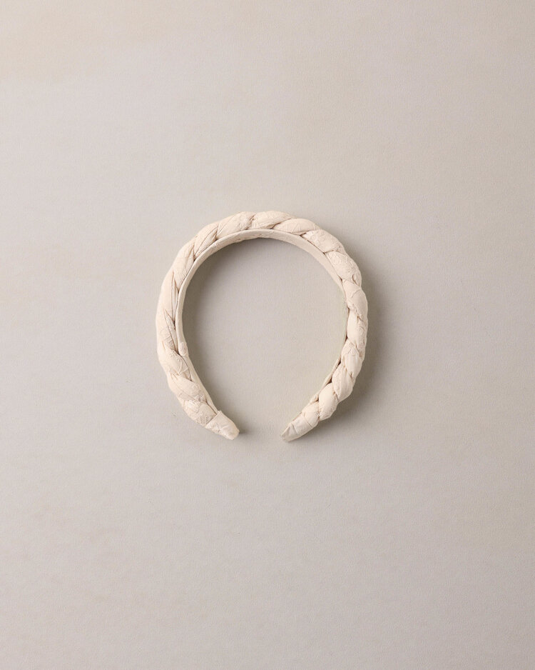 NORALEE Embroidered Floral Braided Headband