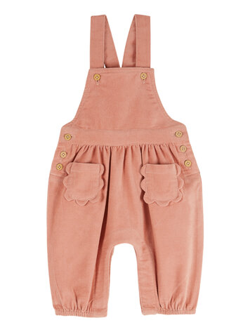 EMILE ET IDA Corduroy Flower Pocket Jumpsuit
