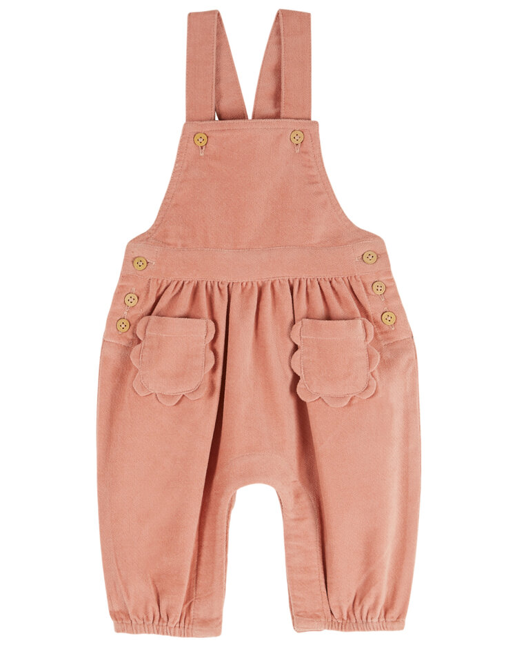 EMILE ET IDA Corduroy Flower Pocket Jumpsuit