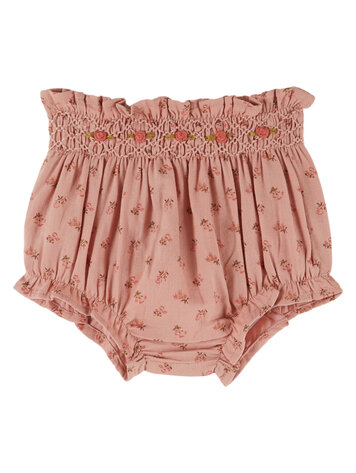 EMILE ET IDA Embroidered Smocked Bloomer