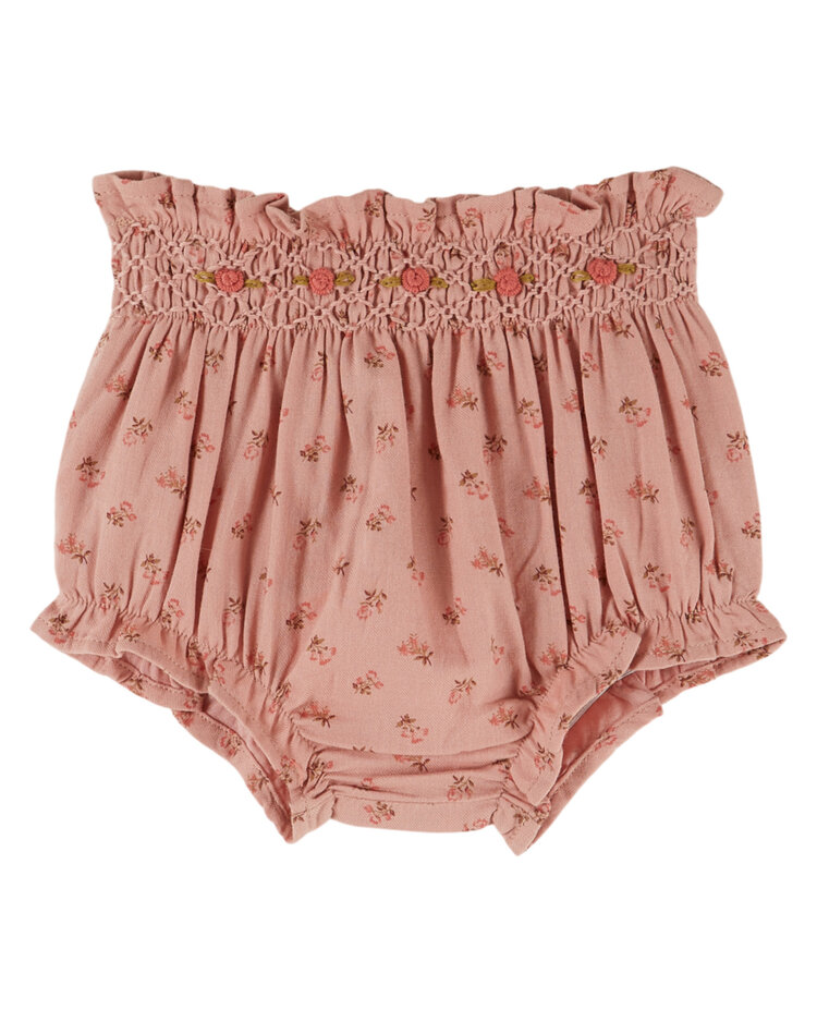EMILE ET IDA Embroidered Smocked Bloomer