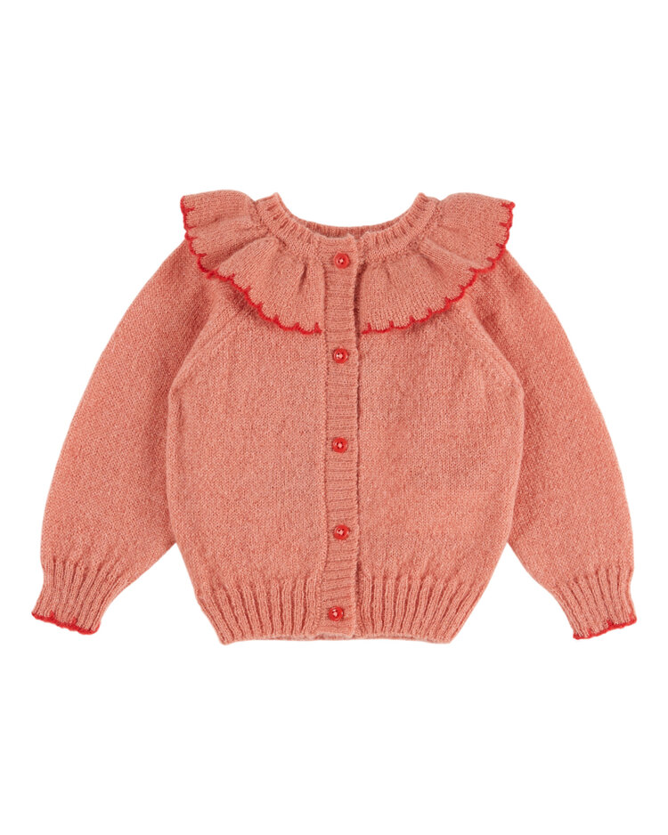 EMILE ET IDA Placed Jacquard Cardigan