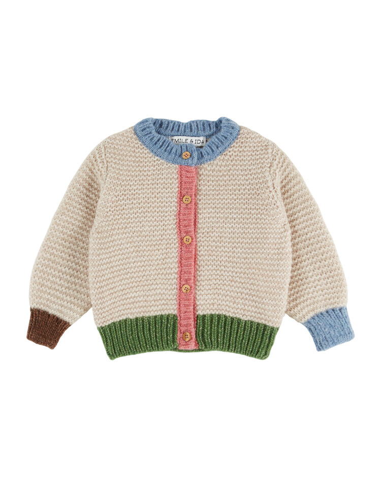 EMILE ET IDA Garter Stitch Cardigan