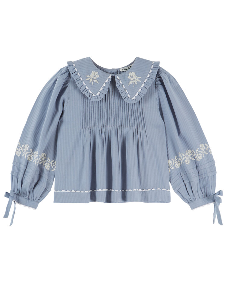 EMILE ET IDA Embroidered Blouse