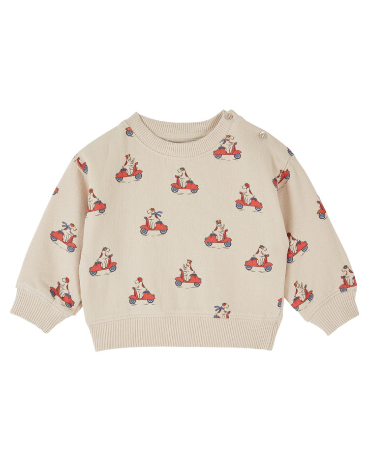 EMILE ET IDA Grand Dog Baby Sweatshirt