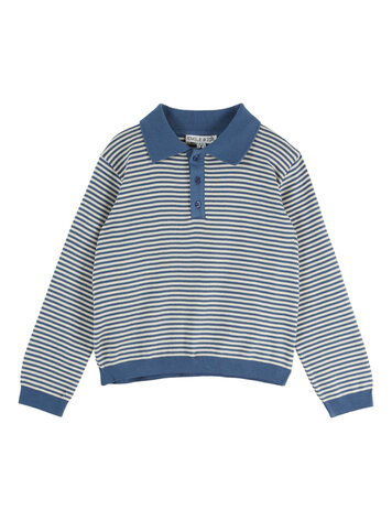 EMILE ET IDA Duffle Striped Polo Sweatshirt