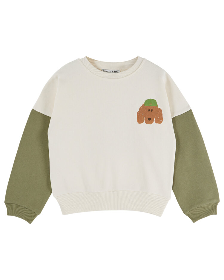 EMILE ET IDA Two-Coloured Sweatshirt