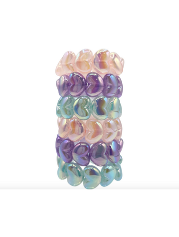 BOTTLEBLOND JEWELS Chunky Heart Bracelet - Pink
