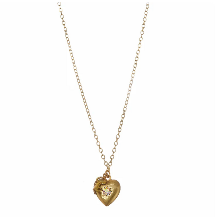 BOTTLEBLOND JEWELS Heart & Key Locket