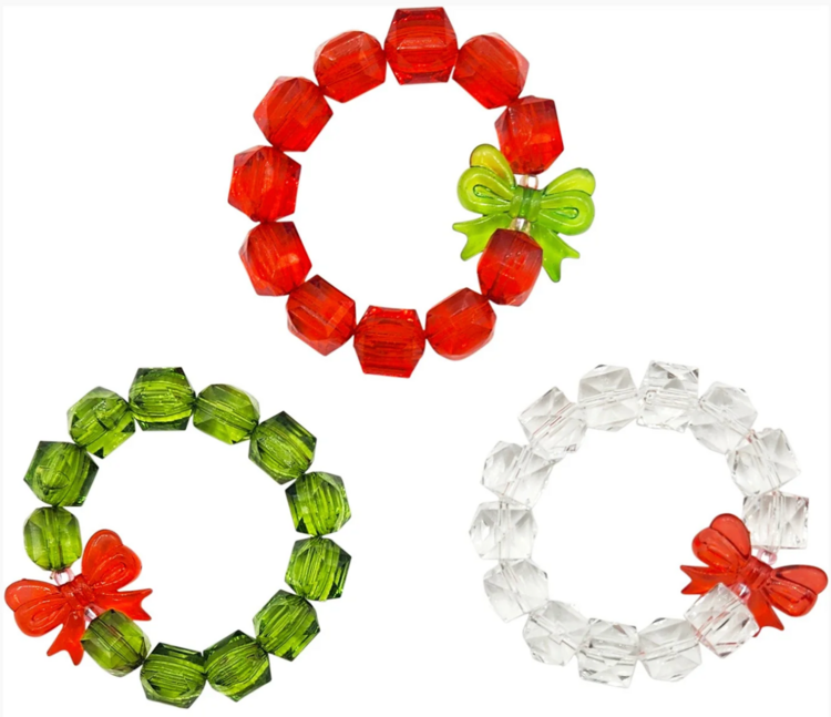 BOTTLEBLOND JEWELS Christmas Rock Candy Bracelets - Clear