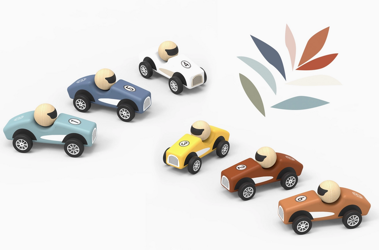 SPEEDY MONKEY Pull Back Racing Car