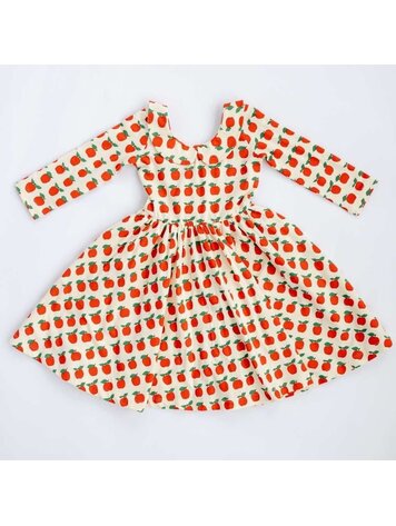 GOOD APPLES Collared Apples Twirl Dress