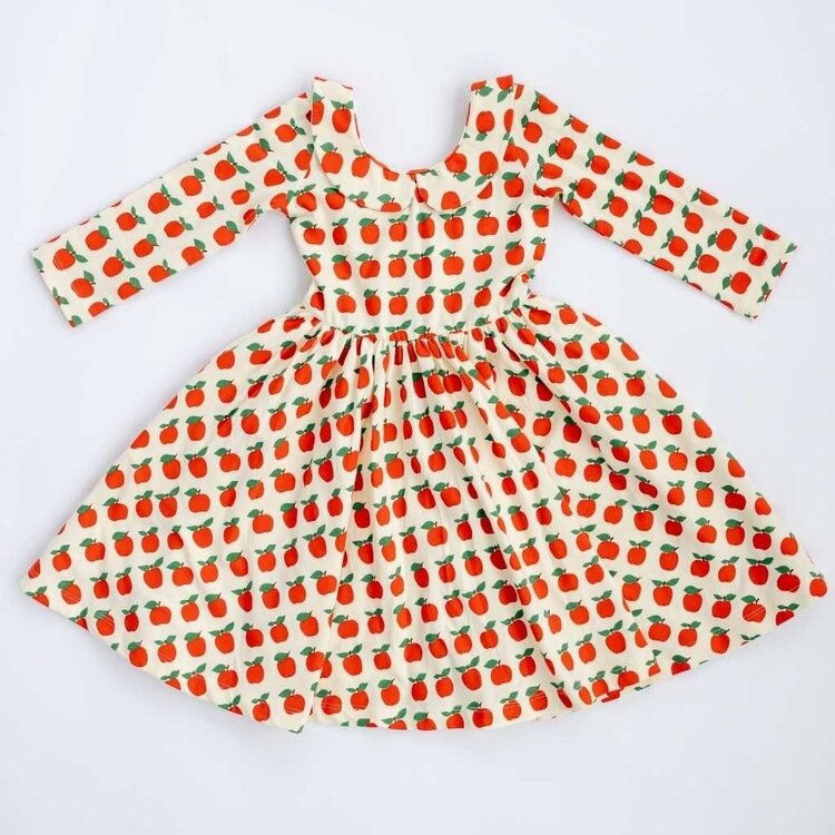 GOOD APPLES Collared Apples Twirl Dress