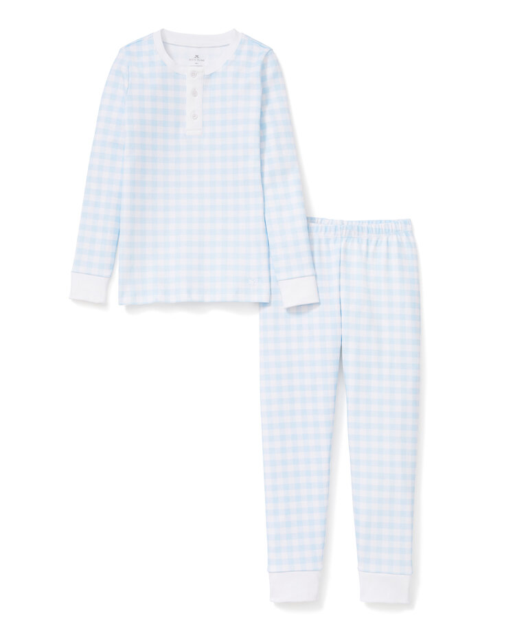 PETITE PLUME Gingham Snug Fit Pajama Set