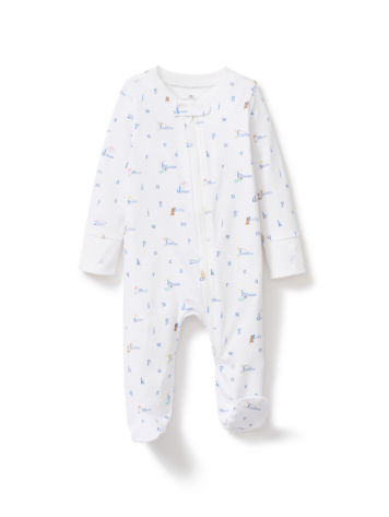 PETITE PLUME Letters and Lullabies Footie
