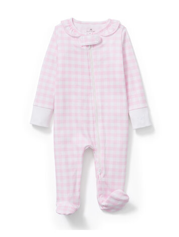 1 + THE FAMILY Gingham Footie Romper