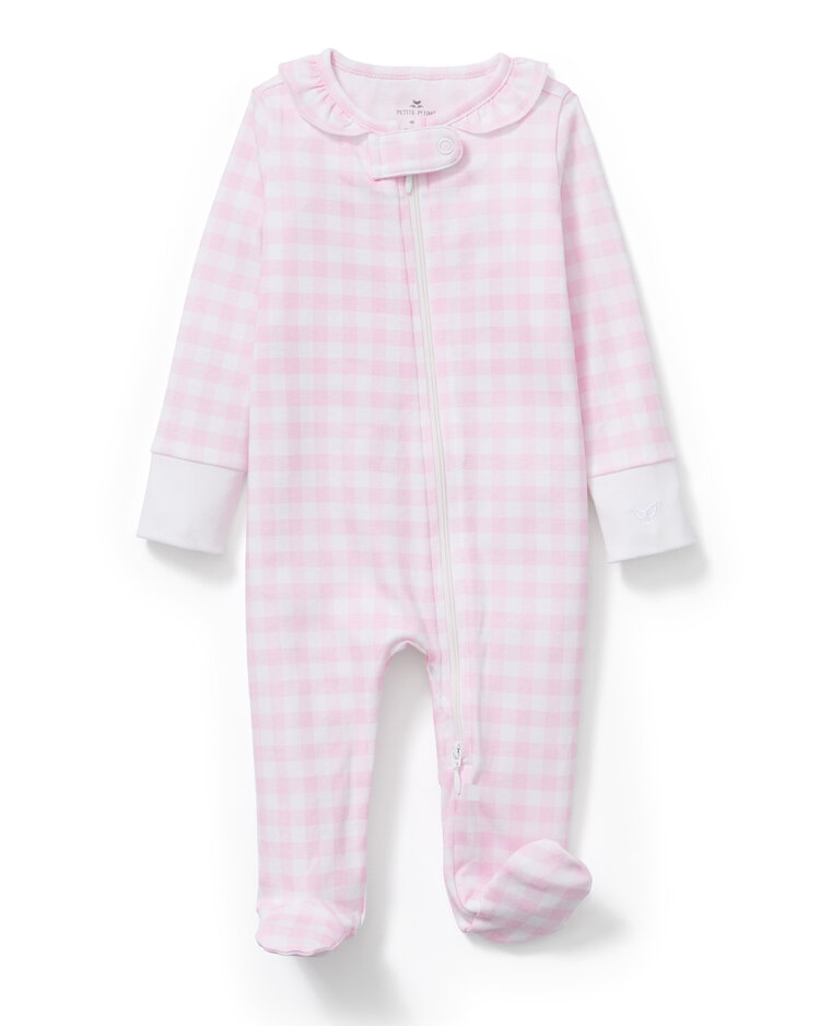 1 + THE FAMILY Gingham Footie Romper