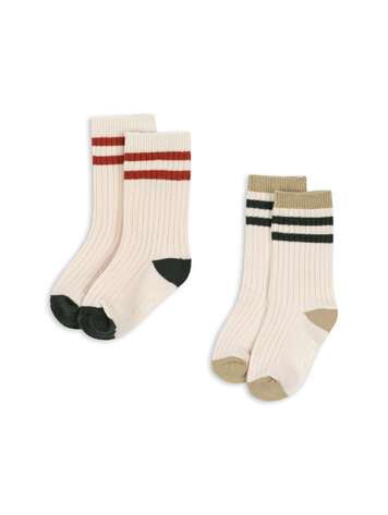 KONGES SLOJD 2 Pack Rib Socks