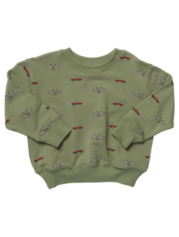 COOP KIDS Racecars Play Sweatshirt