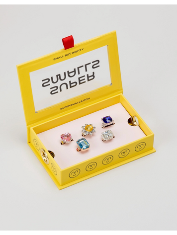 SUPER SMALLS Multi-colored Gem Ring Set