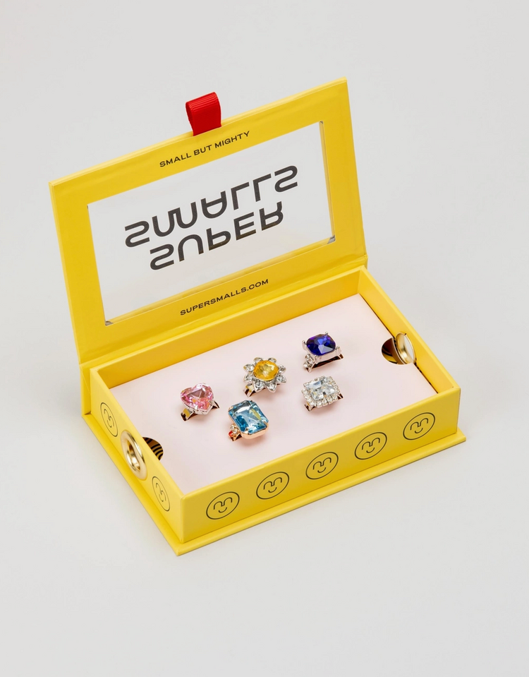 SUPER SMALLS Multi-colored Gem Ring Set