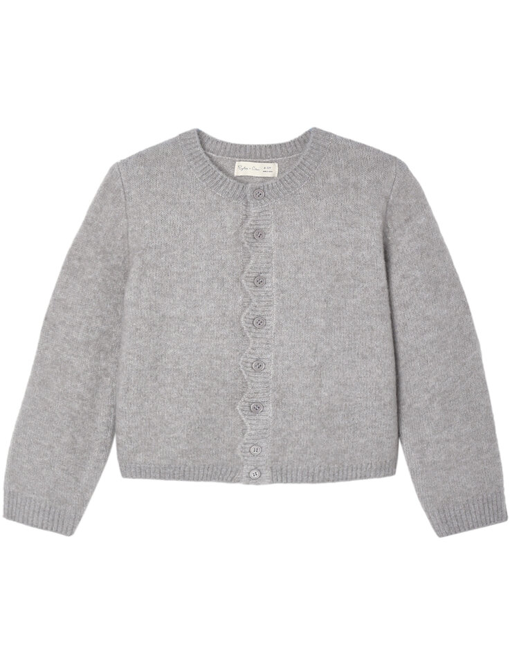 RYLEE AND CRU Scallop Cardigan