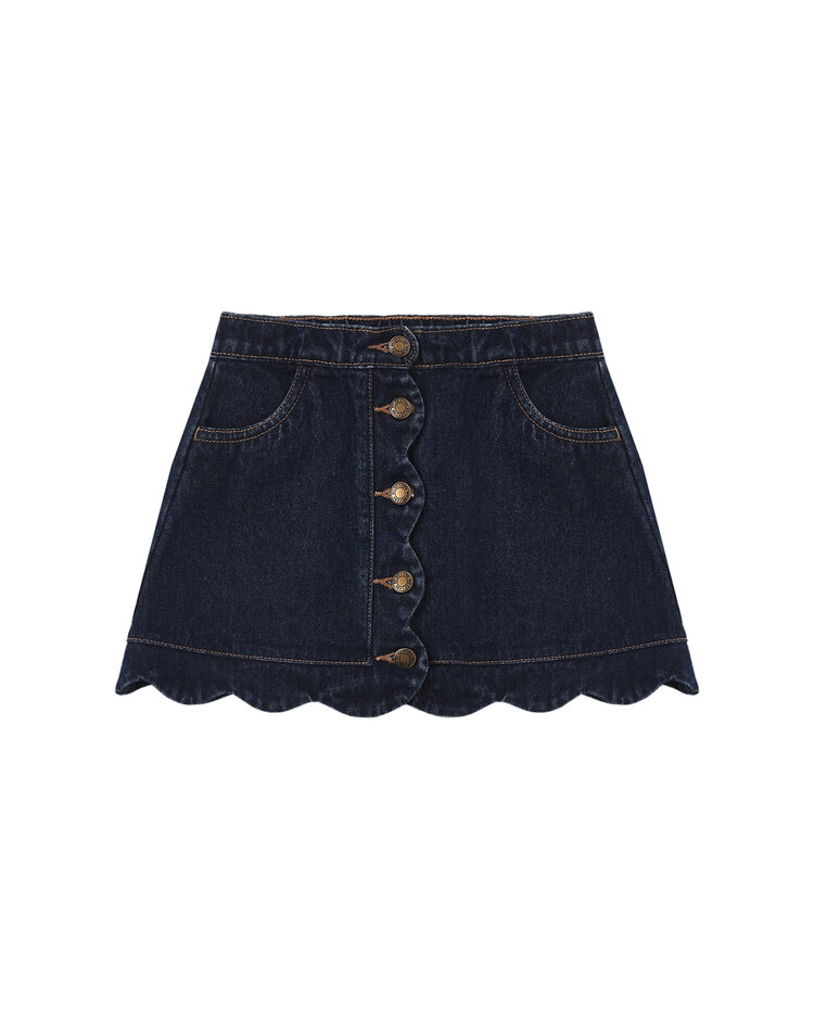RYLEE AND CRU Scallop Mini Skirt