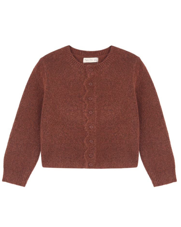 RYLEE AND CRU Scallop Cardigan