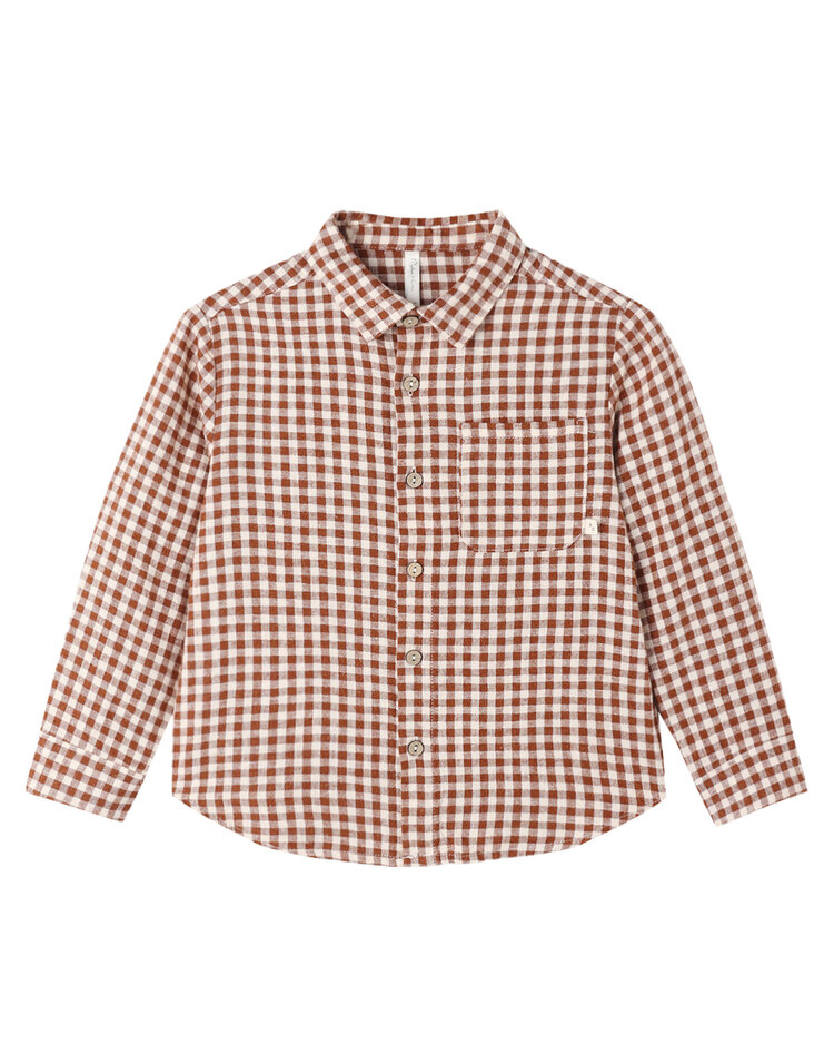 RYLEE AND CRU Collared Long Sleeve Check Shirt