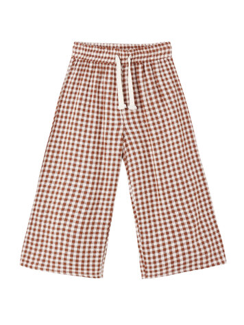 RYLEE AND CRU Wide Leg Check Pant