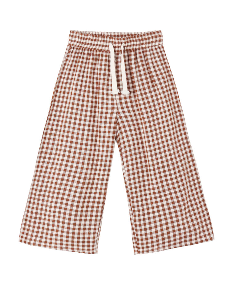 RYLEE AND CRU Wide Leg Check Pant