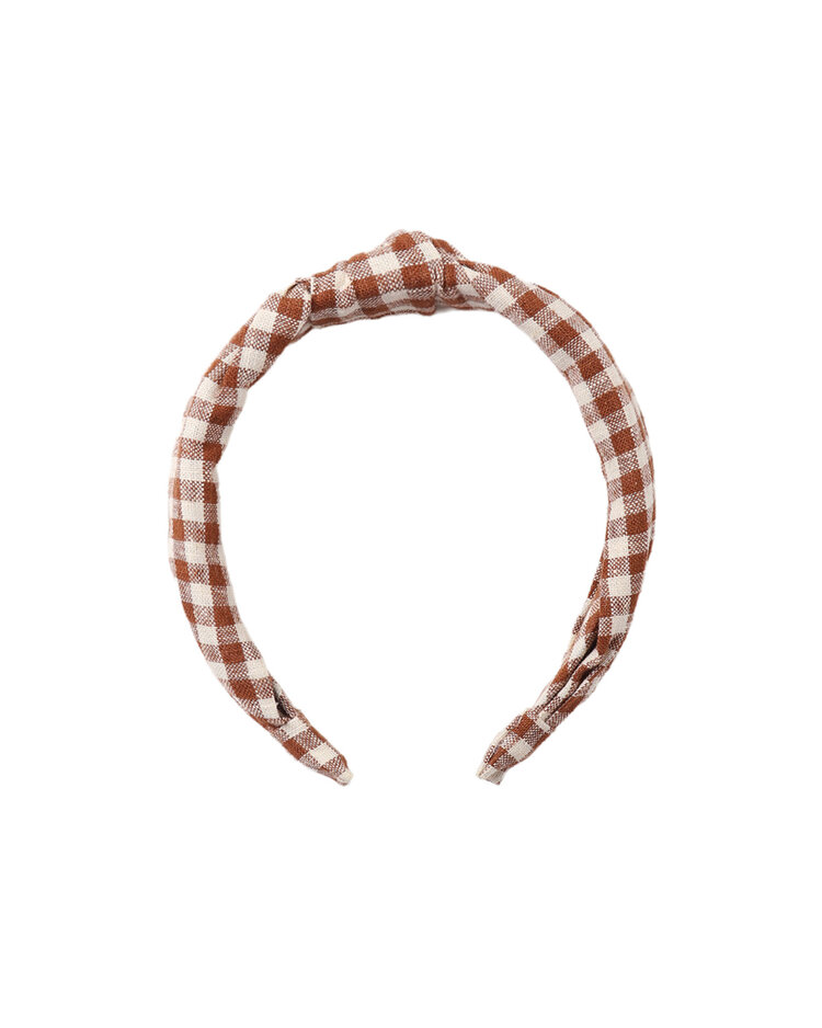 RYLEE AND CRU Brick Check Knotted Headband