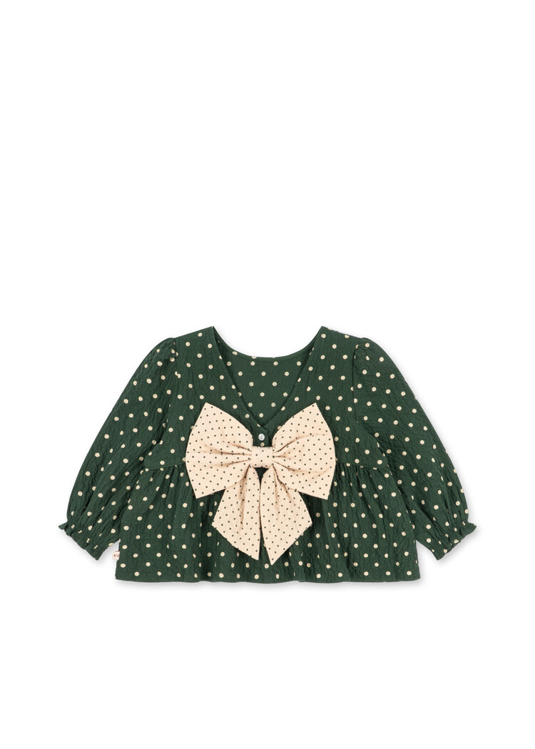 KONGES SLOJD Elin Bow Blouse