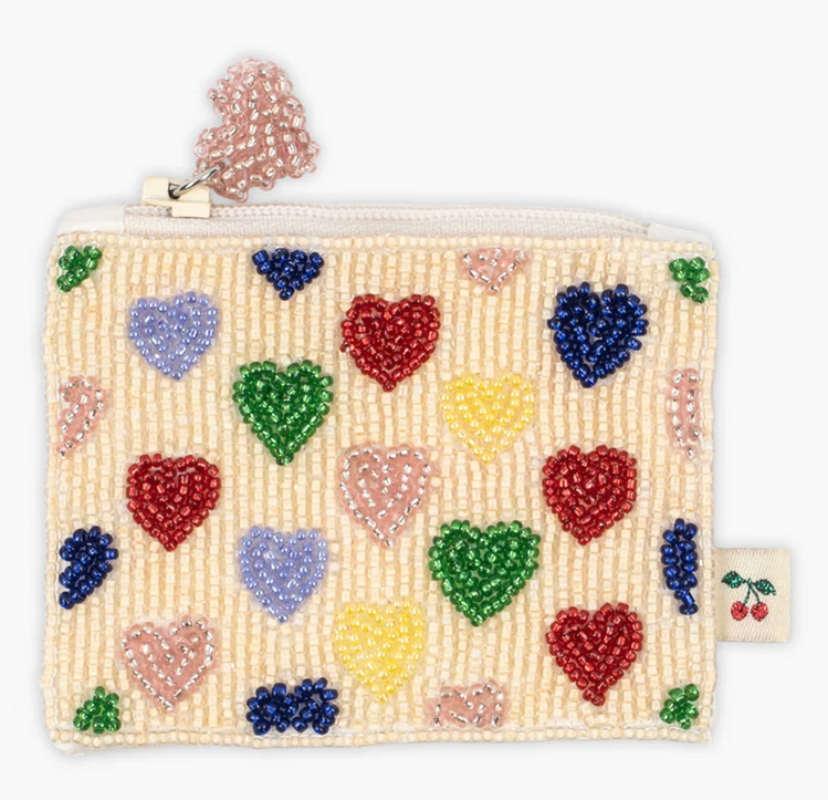 KONGES SLOJD Coeur Beaded Wallet