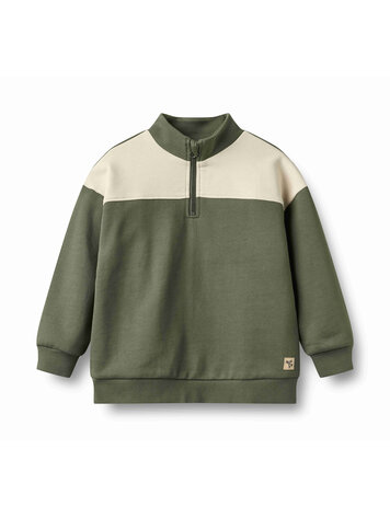 WHEAT Matteo Half Zip Sweatshirt