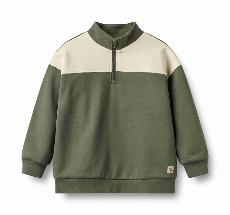 WHEAT Matteo Half Zip Sweatshirt