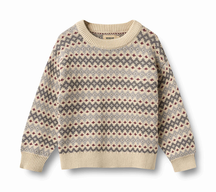 WHEAT Jacquard Harlow Pullover
