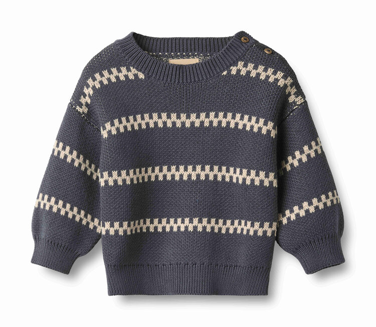 WHEAT Harlow Jacquard Baby Pullover
