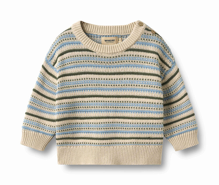 WHEAT Harlow Jacquard Baby Pullover