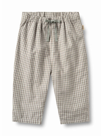 WHEAT Ame Check Lined Trousers