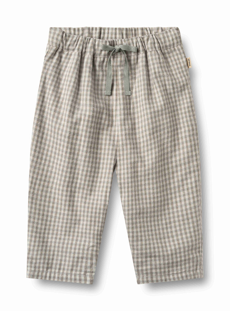 WHEAT Ame Check Lined Trousers
