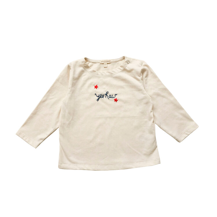 WILD WAWA Embroidered Yeehaw Top