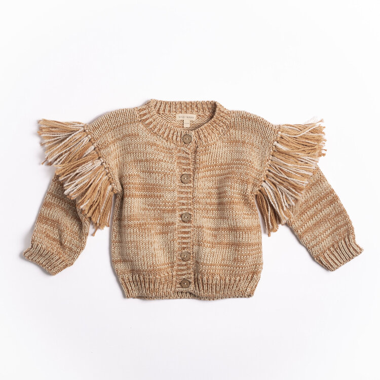 WILD WAWA Fringed Cardigan