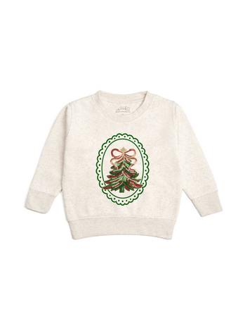SWEET WINK Sequin Tree Patch Sweatshirt