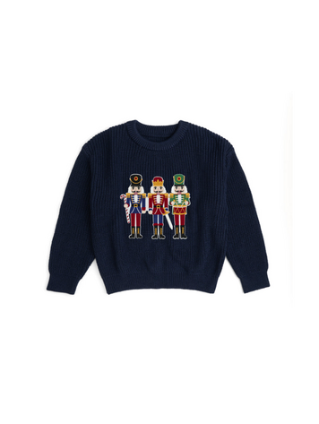 SWEET WINK Nutcracker Patch Sweater